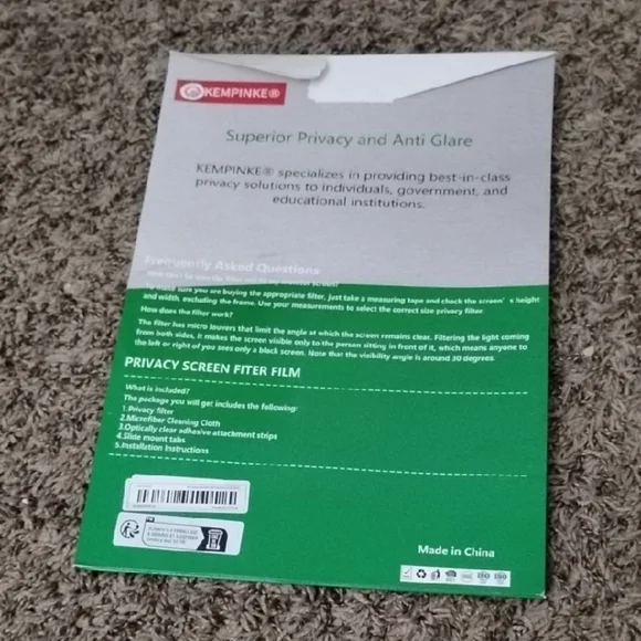 Kempink Privacy Screen Filter - Picture 2 of 2